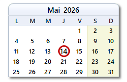 La date d'aujourd'hui