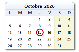 La date d'aujourd'hui