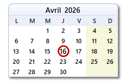 La date d'aujourd'hui