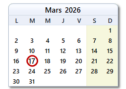 La date d'aujourd'hui