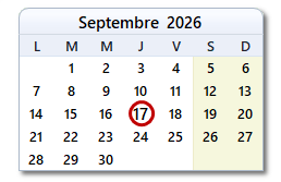 La date d'aujourd'hui