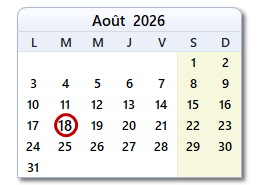 La date d'aujourd'hui