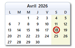 La date d'aujourd'hui