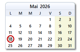 La date d'aujourd'hui
