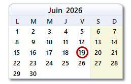 La date d'aujourd'hui