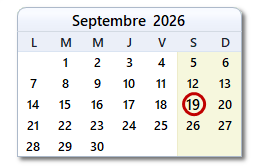La date d'aujourd'hui