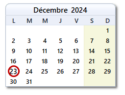 La date d'aujourd'hui