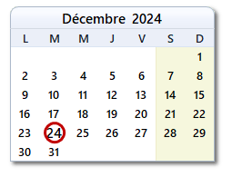 La date d'aujourd'hui