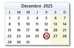 La date d'aujourd'hui