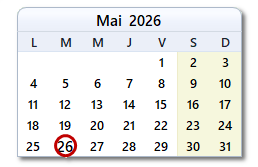 La date d'aujourd'hui