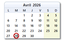 La date d'aujourd'hui