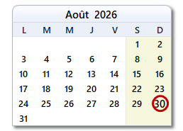 La date d'aujourd'hui
