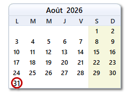 La date d'aujourd'hui
