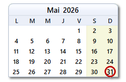 La date d'aujourd'hui
