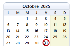 
La date d'aujourd'hui
