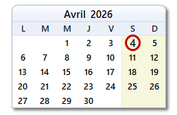 La date d'aujourd'hui