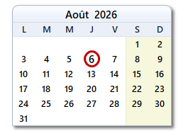 La date d'aujourd'hui