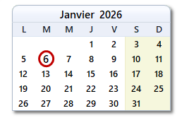 La date d'aujourd'hui