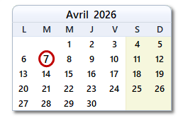 La date d'aujourd'hui