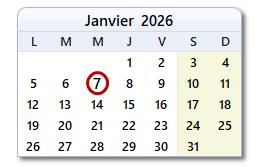 La date d'aujourd'hui
