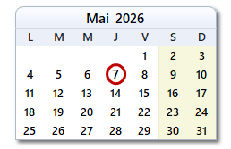 La date d'aujourd'hui