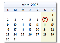 La date d'aujourd'hui
