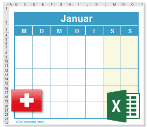 Kalender Excel Schweiz
