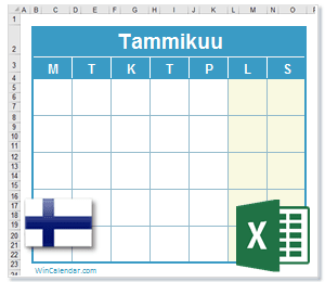 Suomi Excel Kalenteri