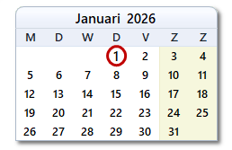 De datum van vandaag