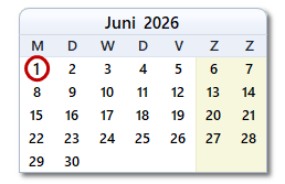 De datum van vandaag