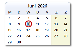 De datum van vandaag