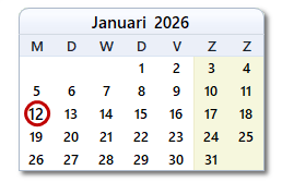De datum van vandaag