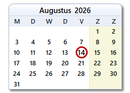 De datum van vandaag