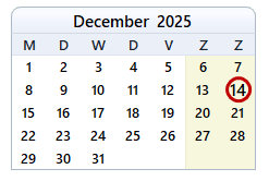 
De datum van vandaag