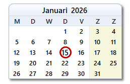 De datum van vandaag