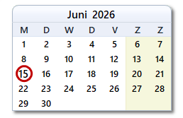 De datum van vandaag