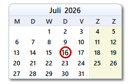 De datum van vandaag