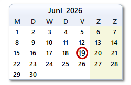 De datum van vandaag