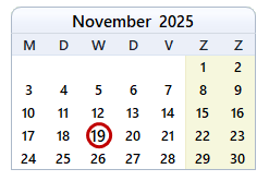 
De datum van vandaag