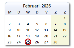 De datum van vandaag