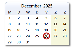 De datum van vandaag