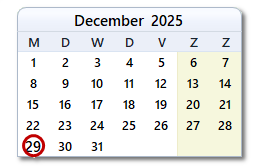 De datum van vandaag