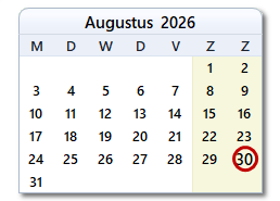De datum van vandaag