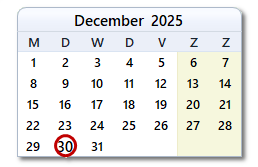 De datum van vandaag