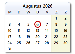 De datum van vandaag