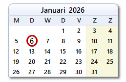 De datum van vandaag