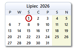 Dzisiejsza data