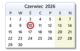 Dzisiejsza data