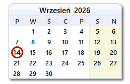 Dzisiejsza data