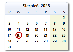 Dzisiejsza data